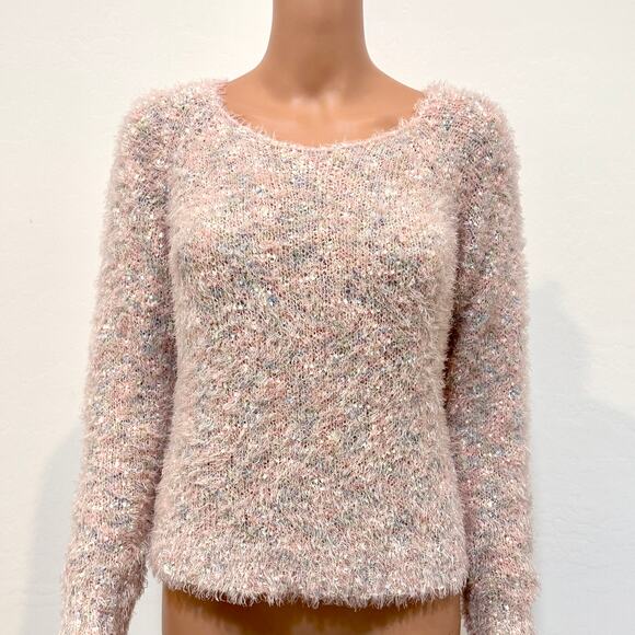 Decree XL mixed fibers fuzzy speckled sweater SP 2384 - Picture 11 of 11